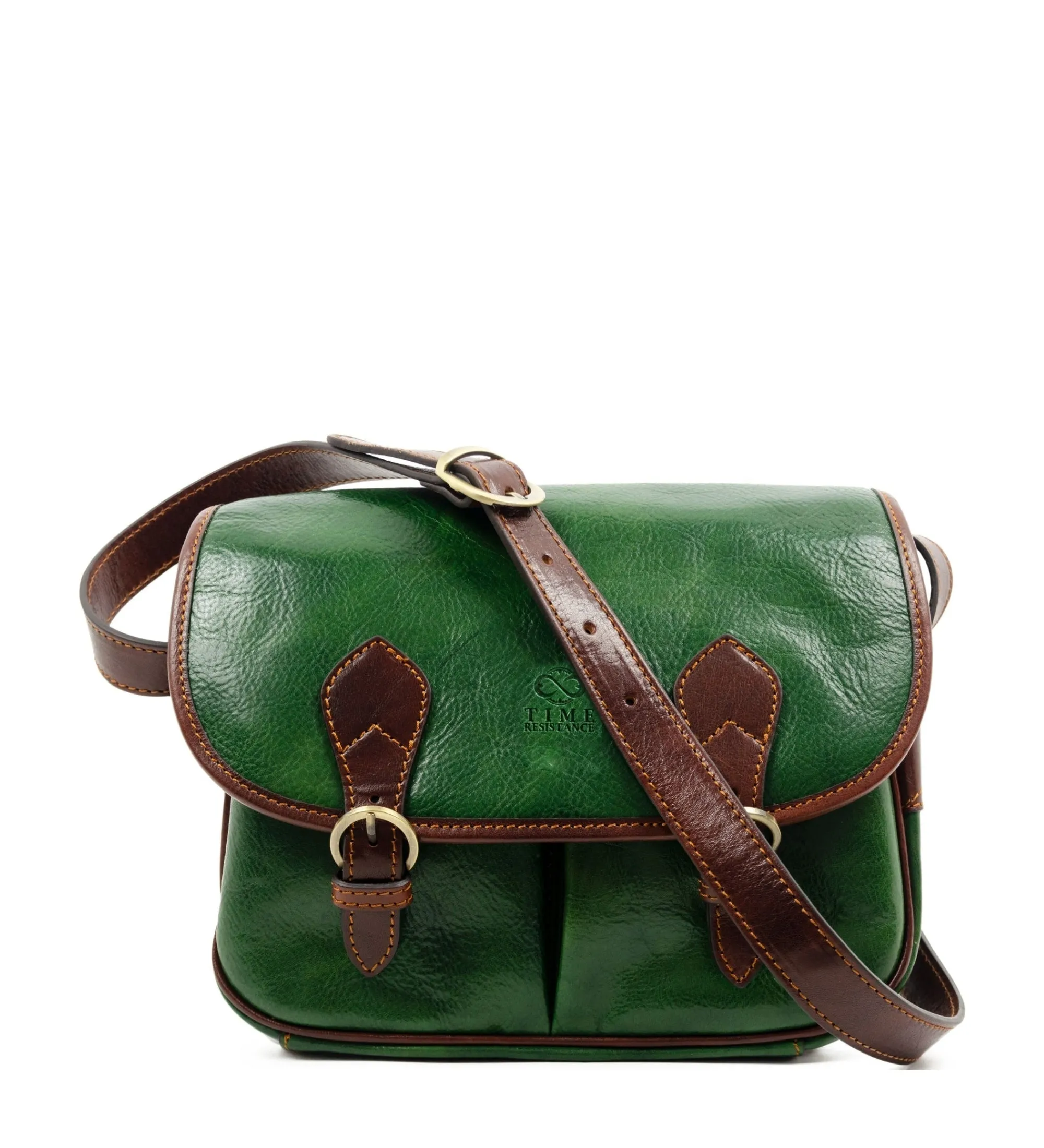 Womens Leather Saddle Bag - The Paris Wife