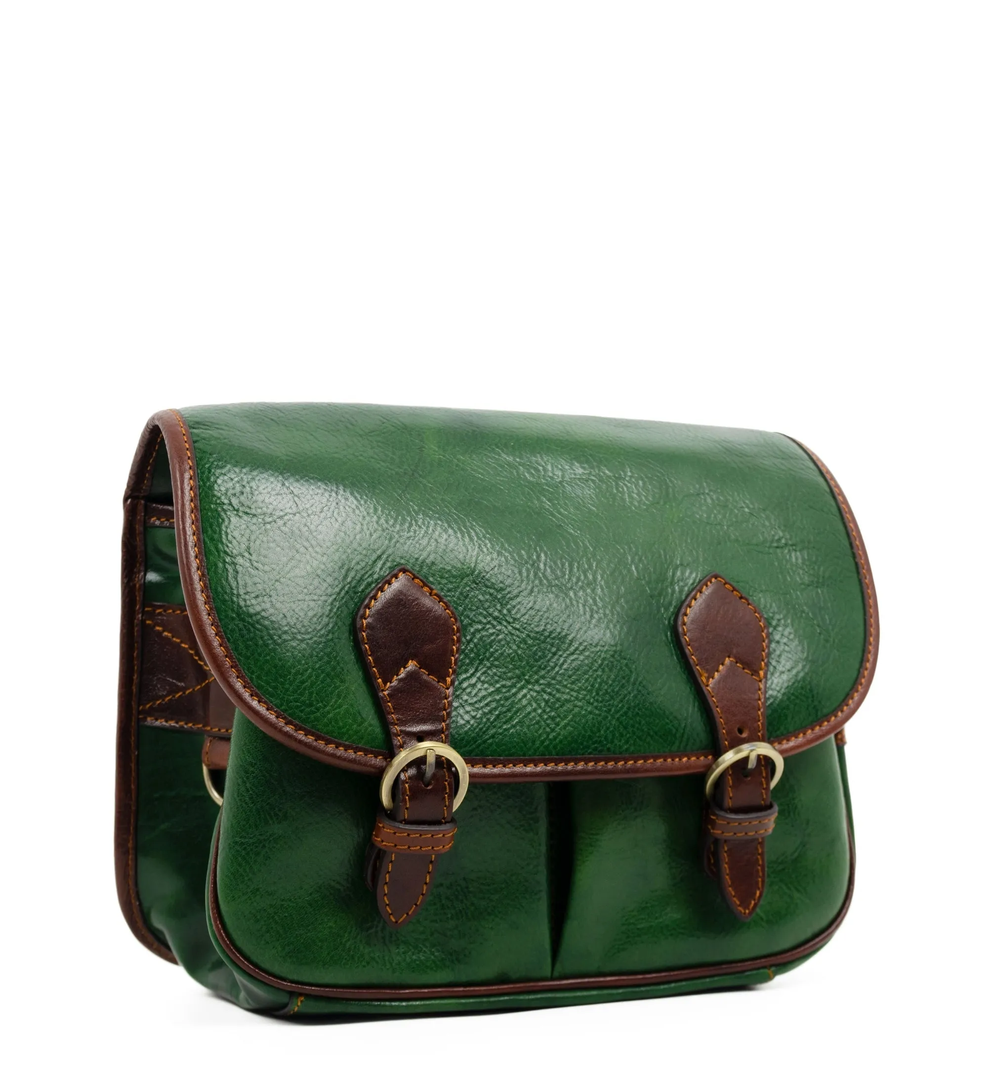 Womens Leather Saddle Bag - The Paris Wife