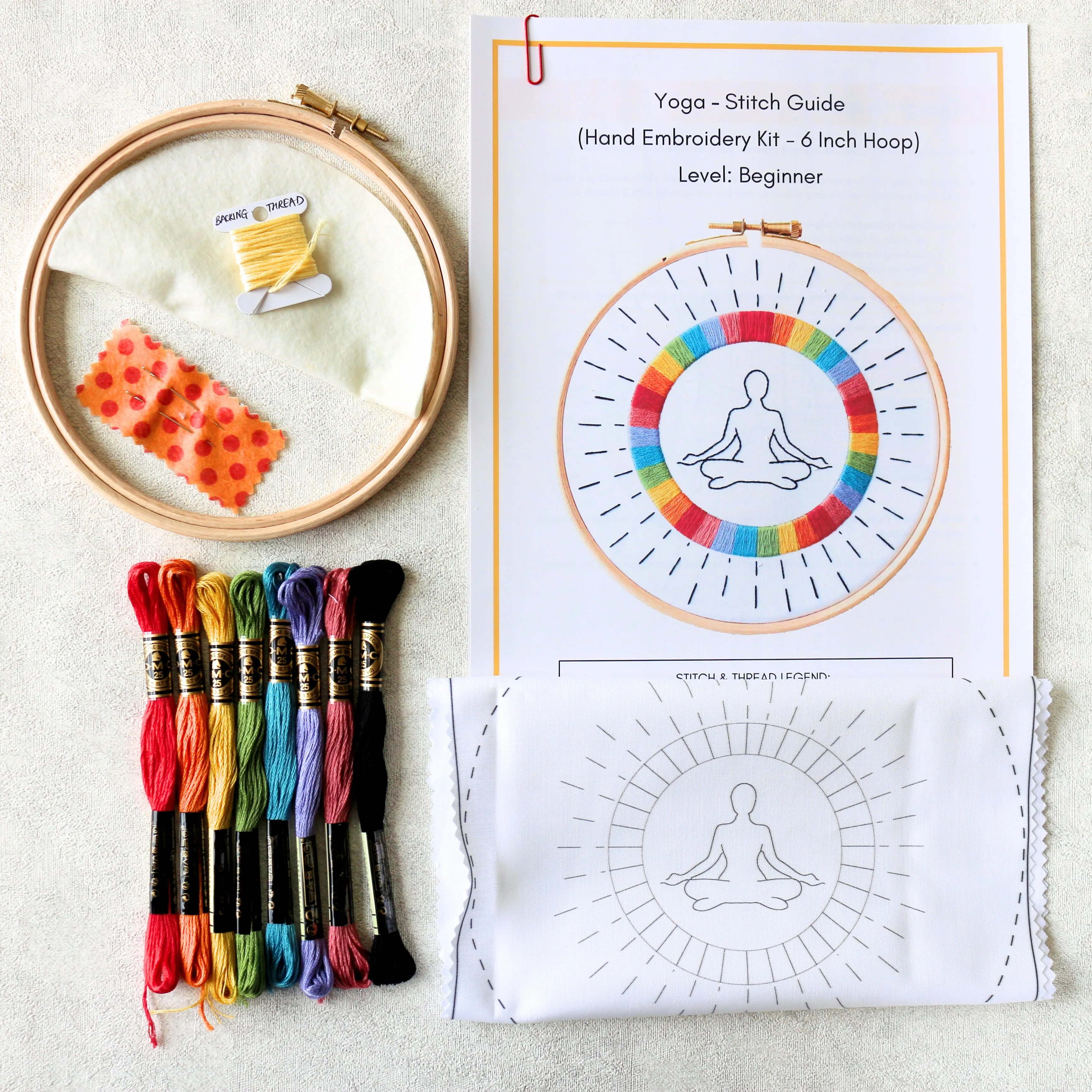 Yoga Embroidery Kit