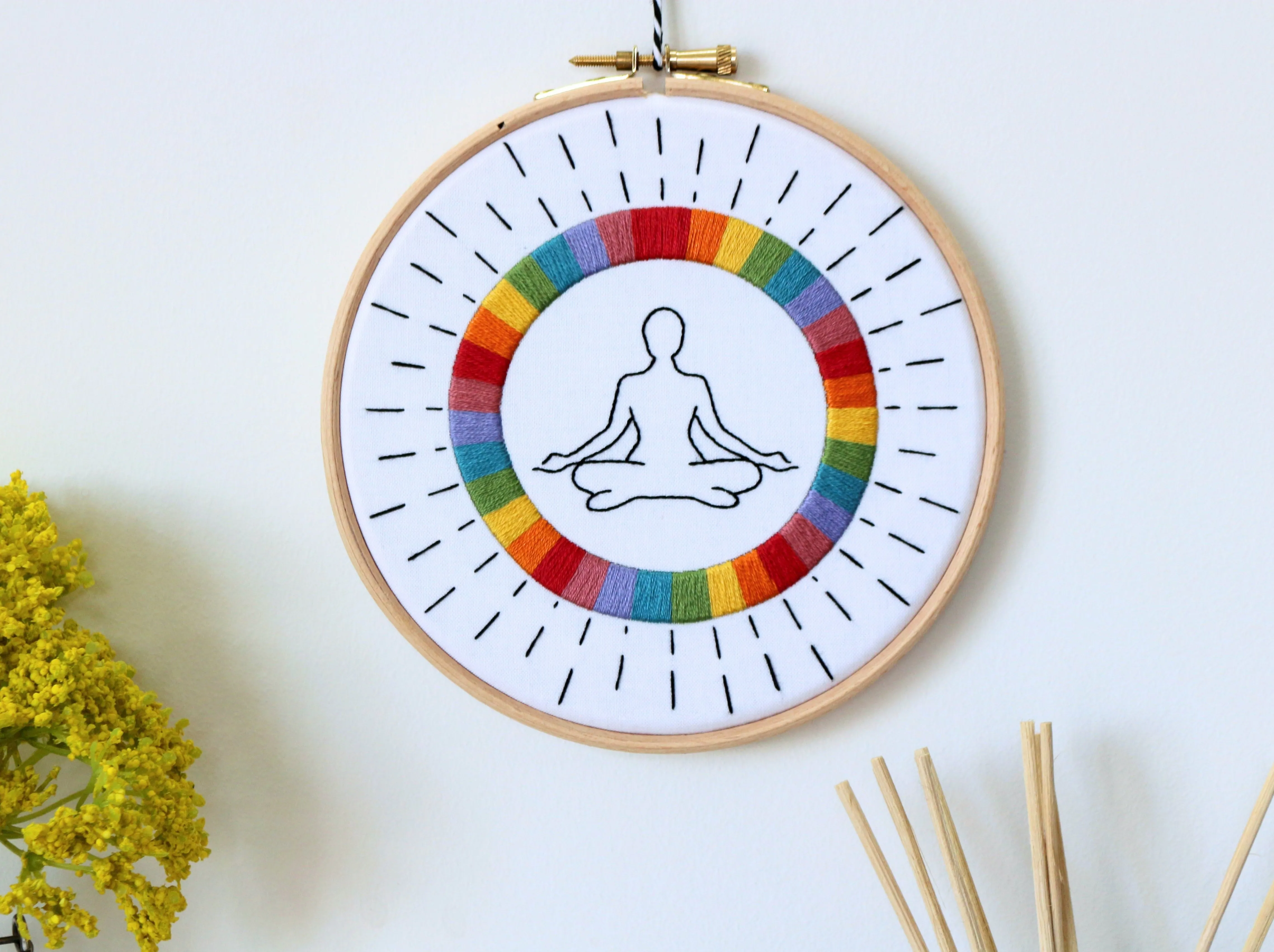 Yoga Embroidery Kit