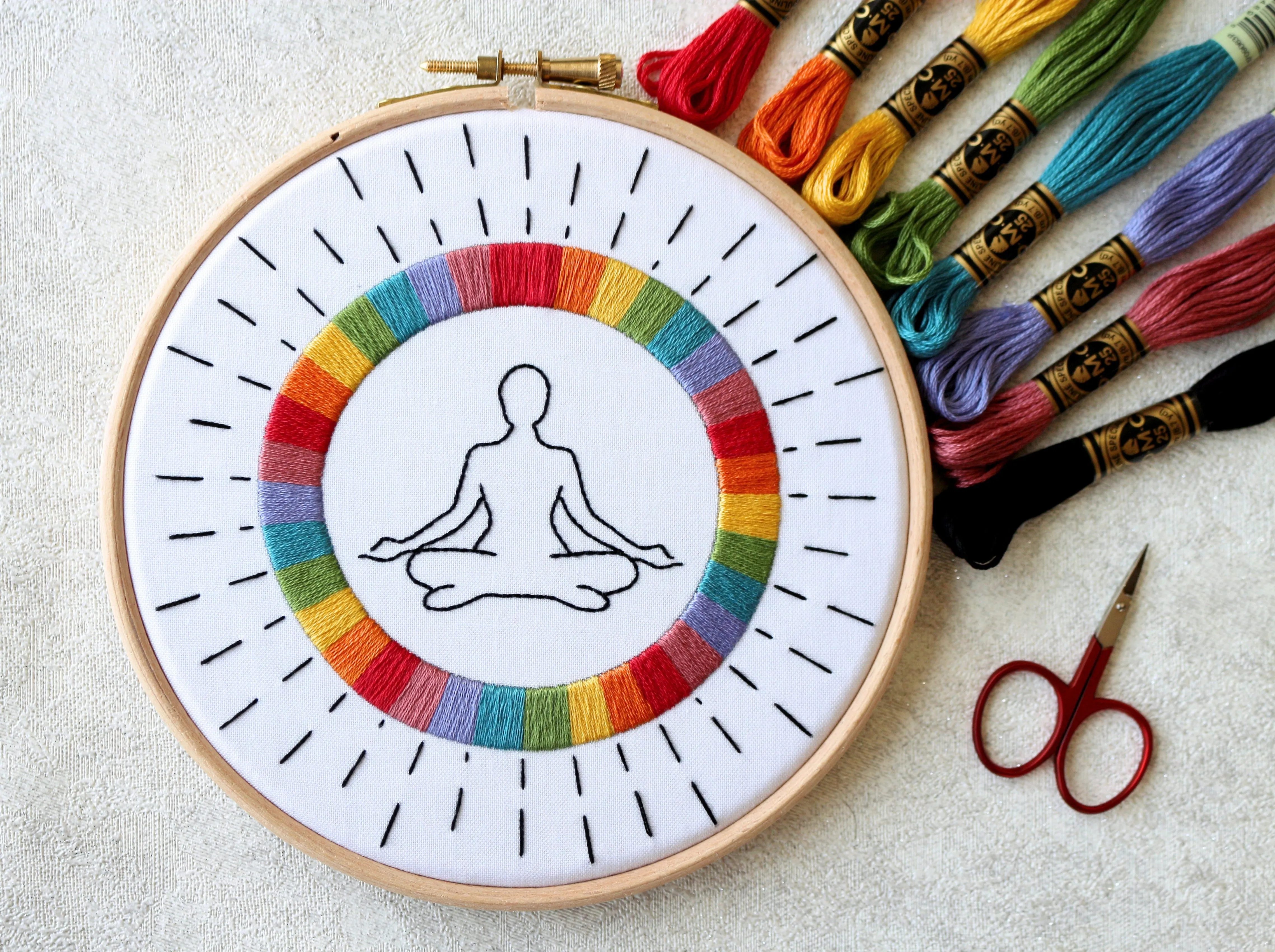 Yoga Embroidery Kit