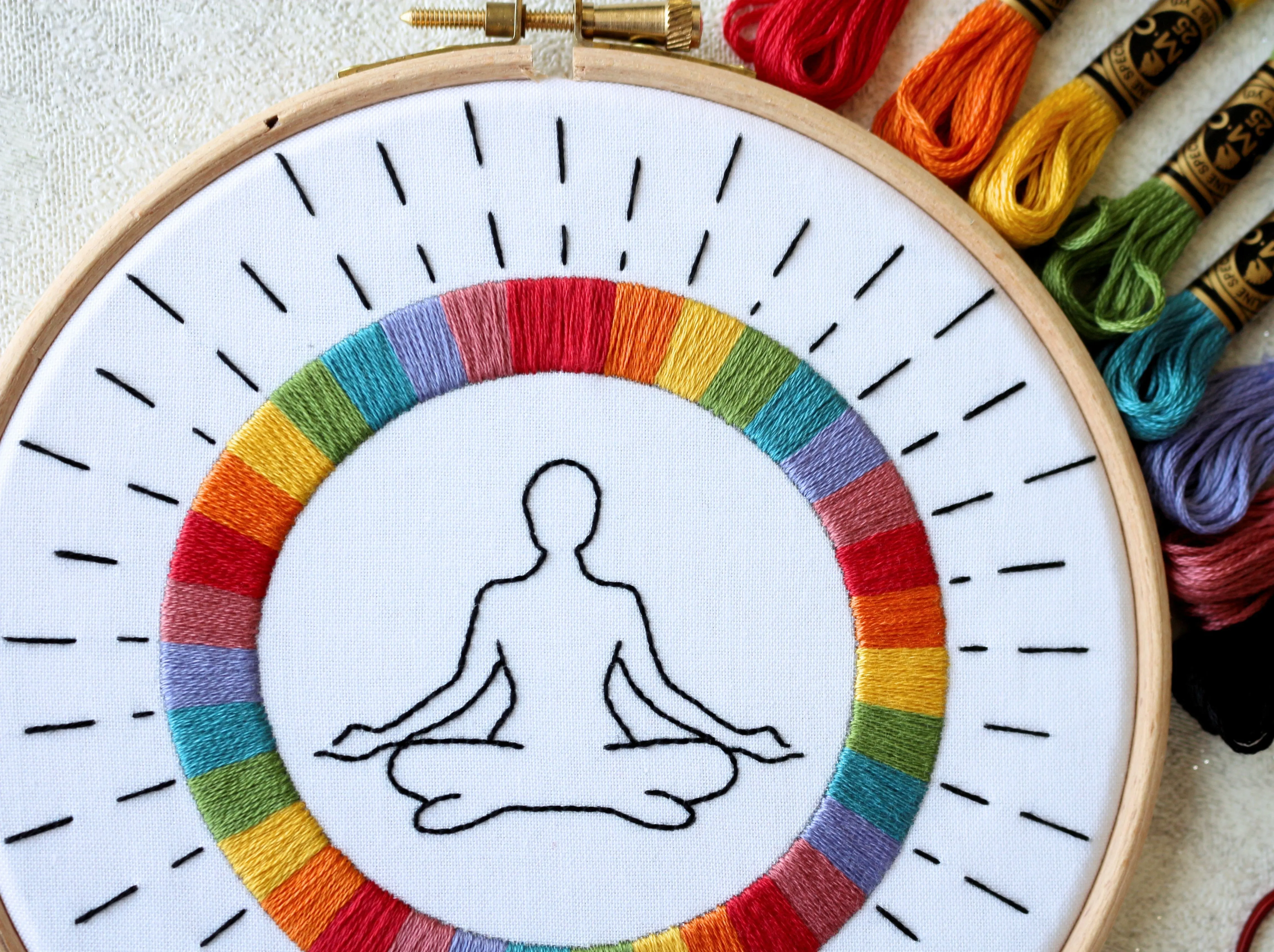 Yoga Embroidery Kit