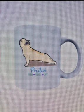 Yoga positive vibes Frenchie Coffee Mug