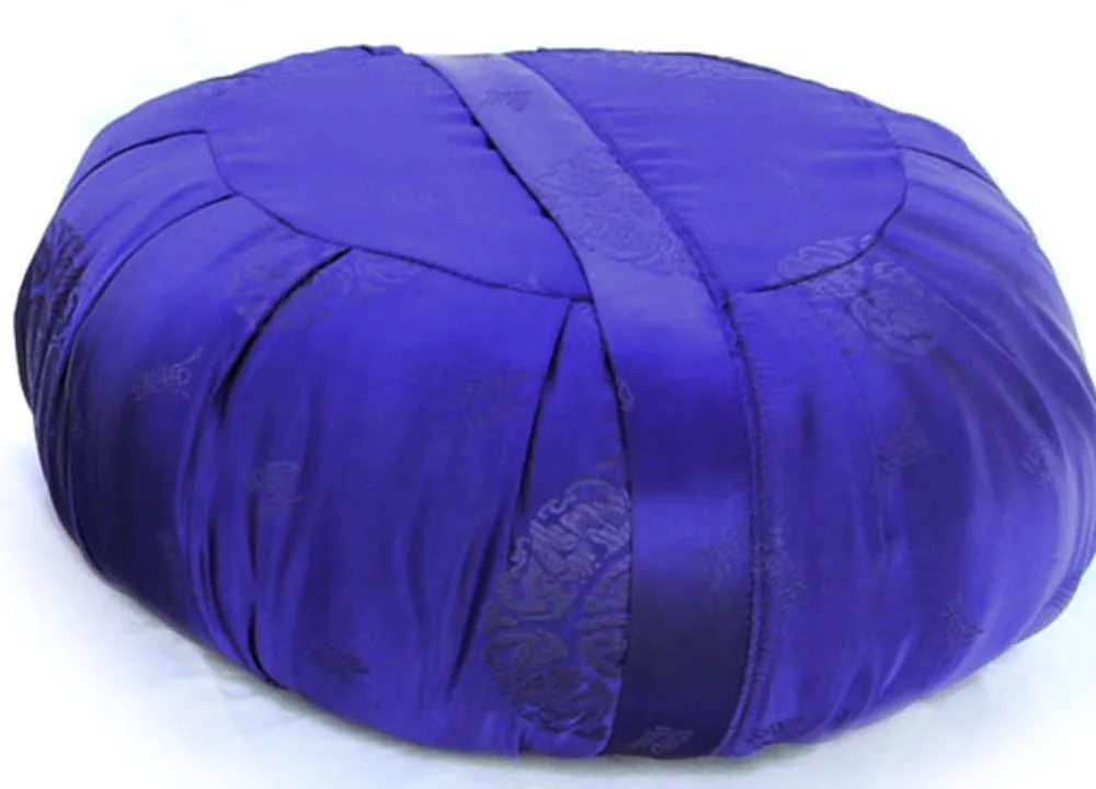 Zen Zafu Yoga & Meditation Cushion with Silk Brocade Cover