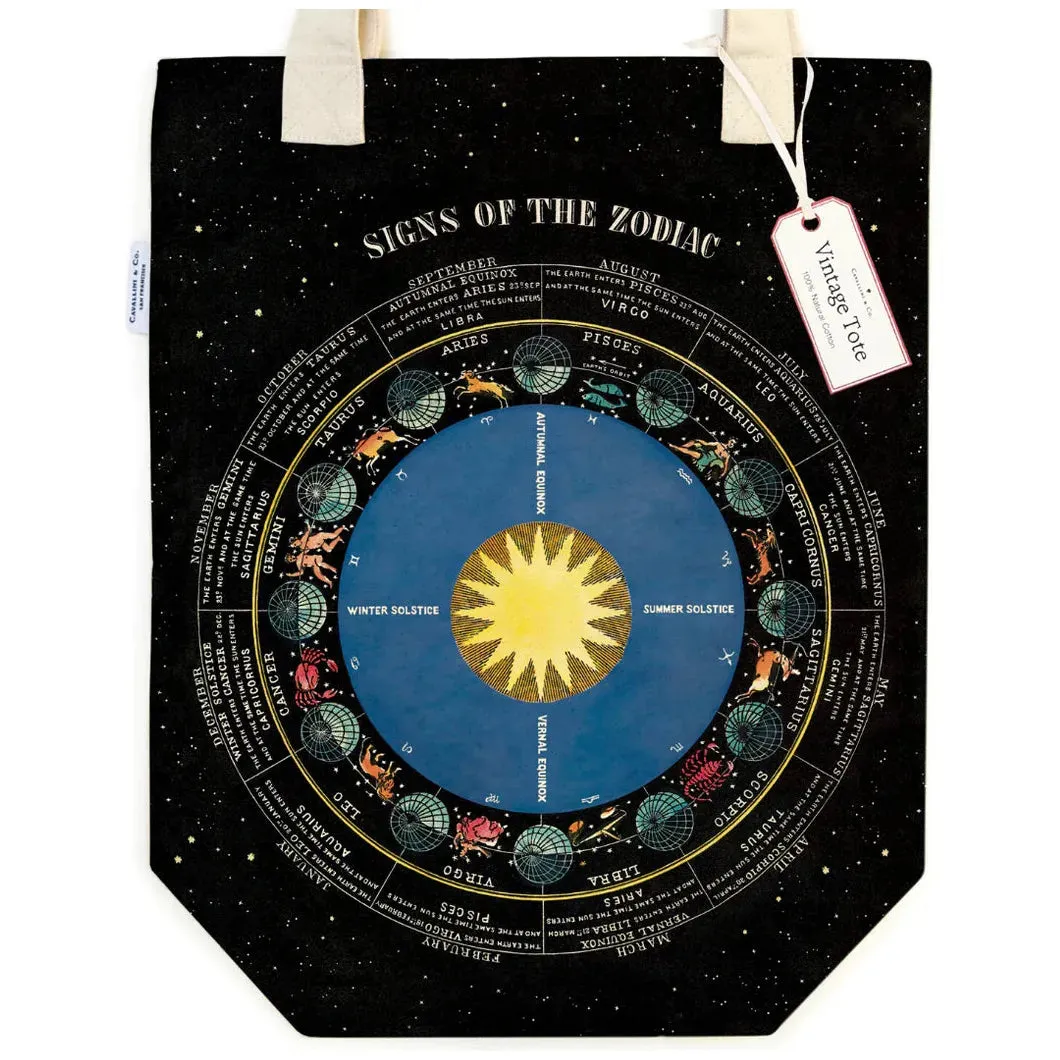 Zodiac Chart Tote Bag